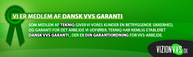 garantiordning Medlem af dansk VVS garanti